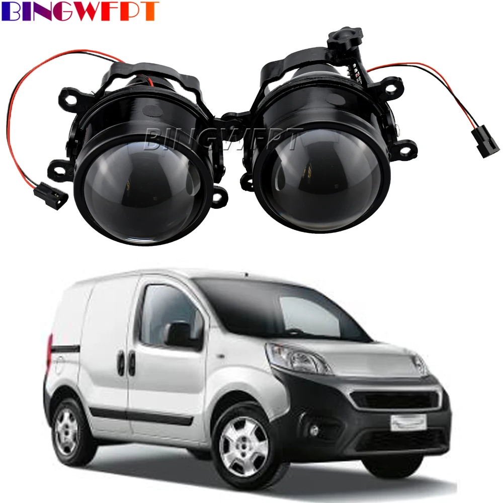 

1Pair For Fiat Fiorino Box MPV (225_) 2007-2023 Car Front LED Fog Driving Lamp LED Grille Cover Driving H11