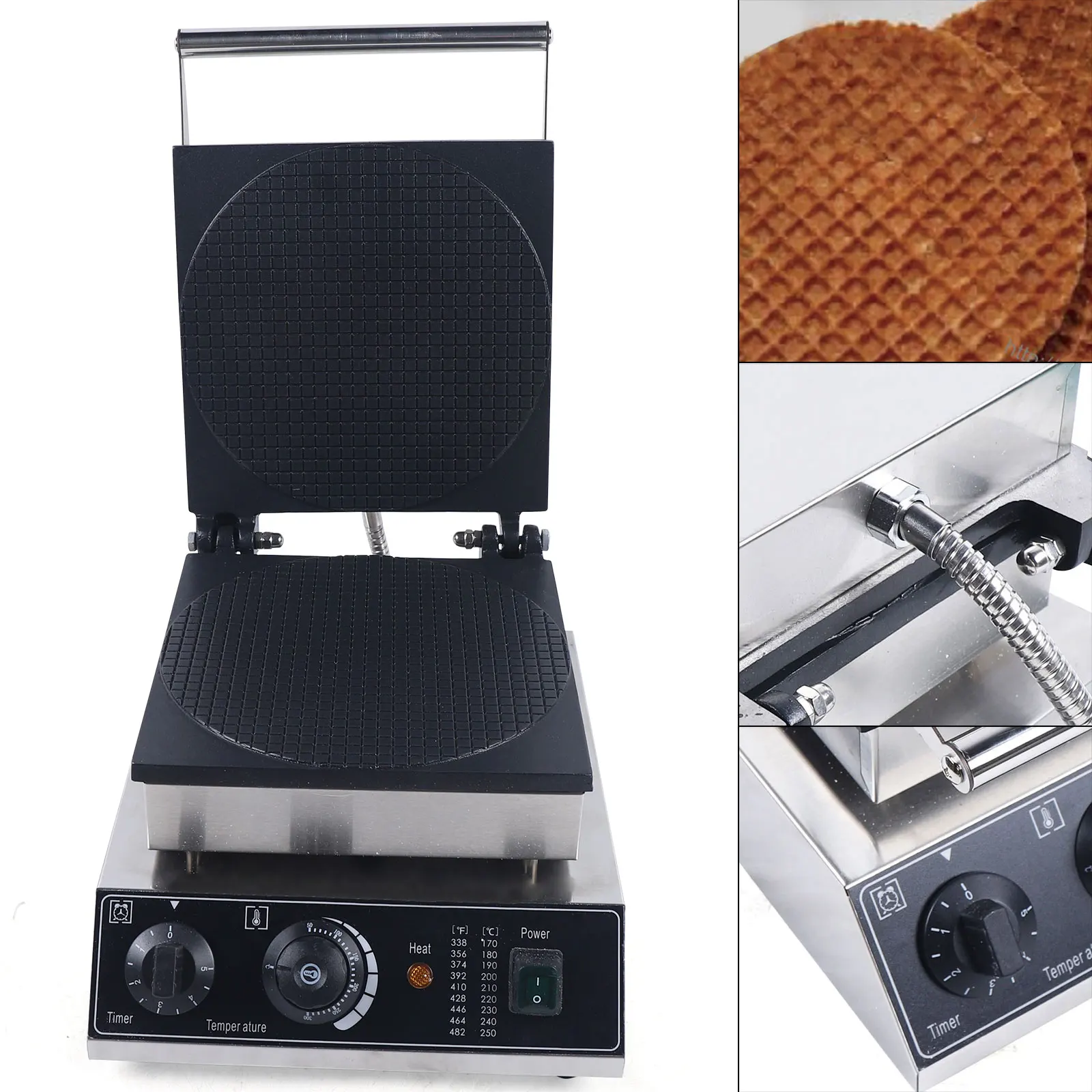 Commercial Nonstick 110v  Electric Dutch  Waffle Maker Baker Machine