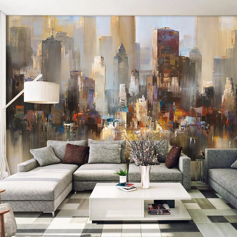 

Пользовательские персонализированные винтажные фрески для спальни, гостиной, офиса, дивана, креативный фон, стены, ручная роспись, художественные обои для спальни