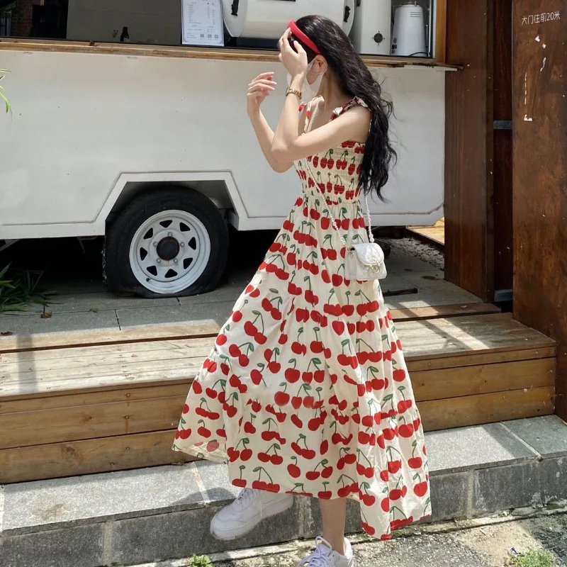 cherry dress LoveShackFancy Soira Dress in White