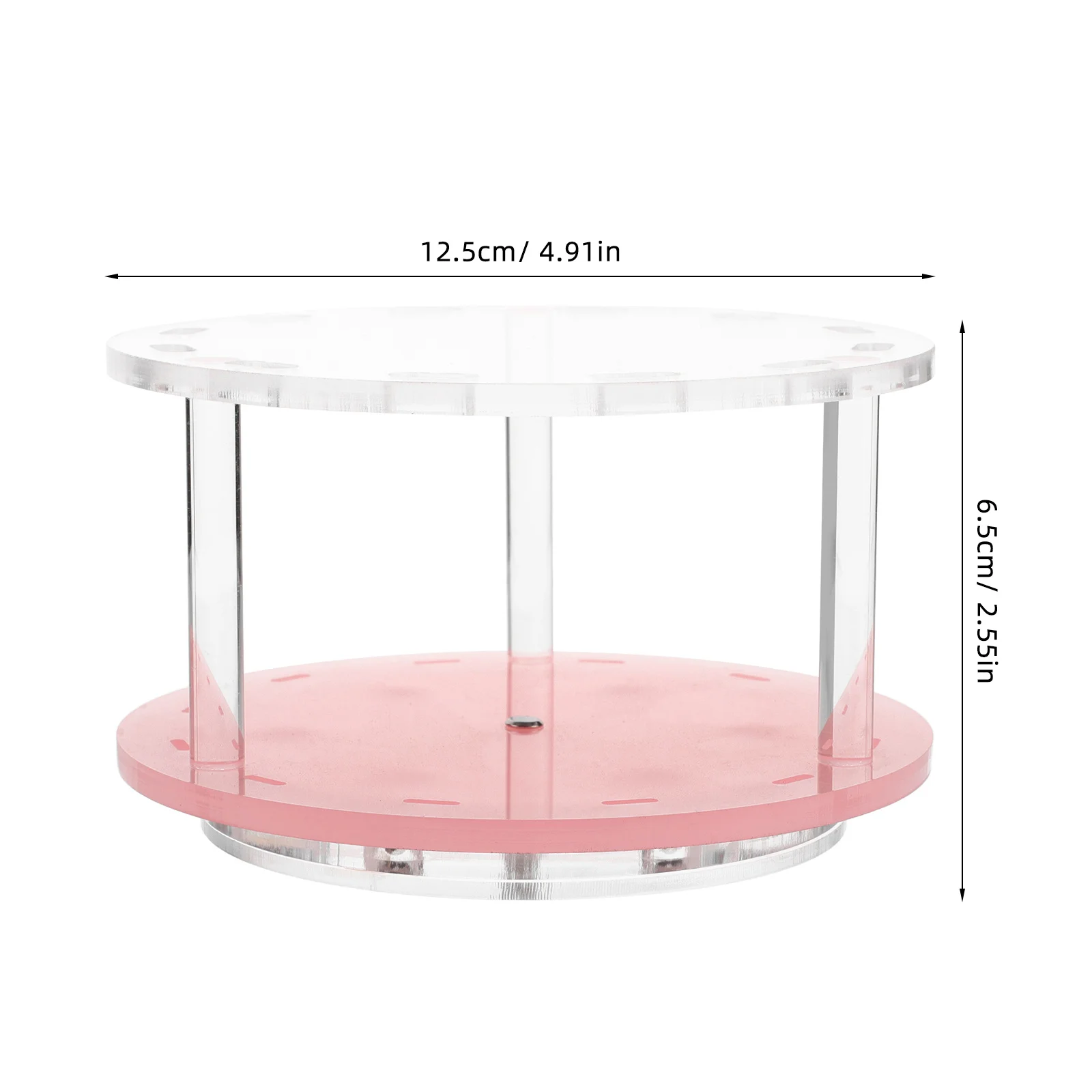 Supporto per pinzette per ciglia rotante 12 fori Organizzatore in acrilico Supporto per pinzette per trucco per salone Rack di stoccaggio per estensione ciglia Strumenti di bellezza