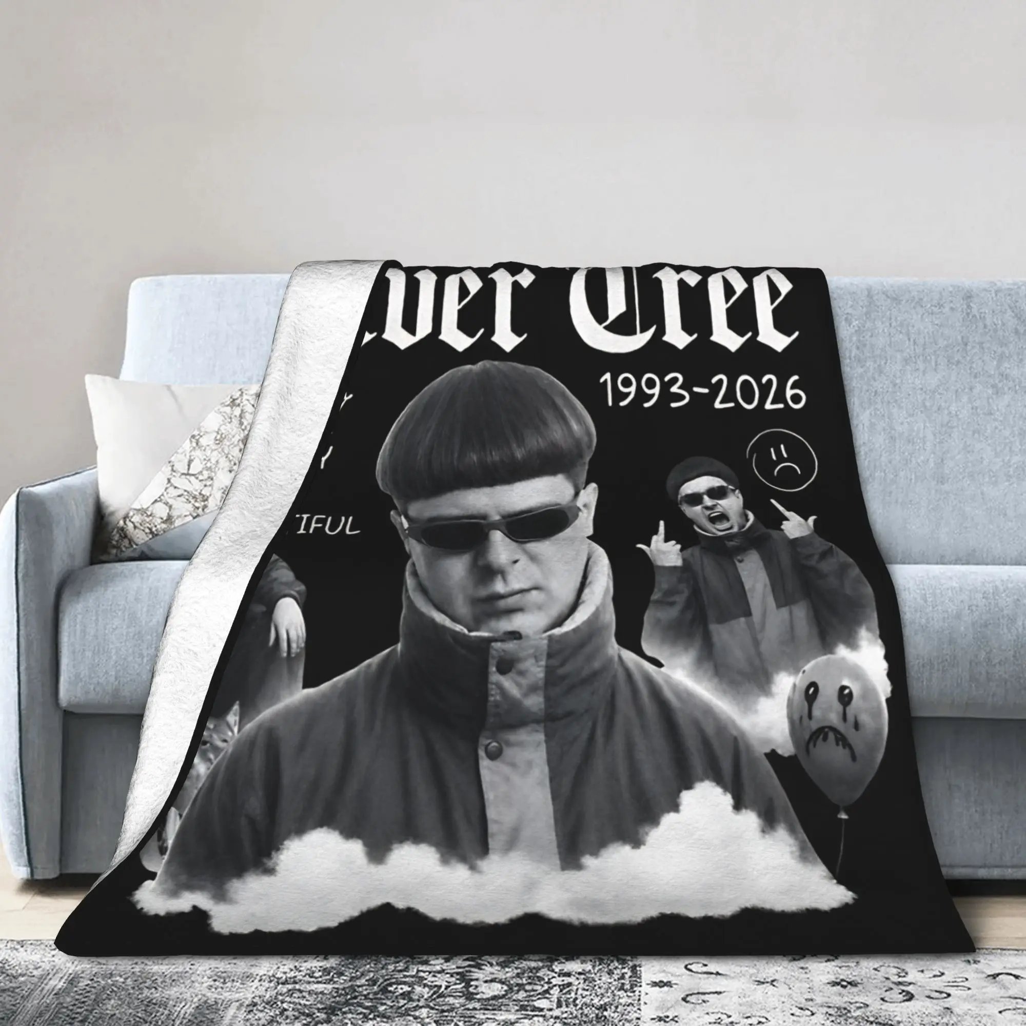 Oliver Tree Rest In Peace 1993 to 2026 Memorial Velvet Throw Blankets  Blankets for Sofa Office Soft Bed Rug