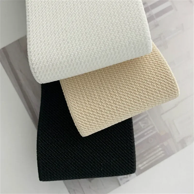 Belts for Women Black Simple Waist Seal Elastic Loose Ladies Band Round Buckle Decoration Coat Sweater Fashion Dress Belt