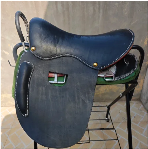 Cowhide Tourist Saddle Full Set with Accessories Complete Top-Grain Leather Made in China
