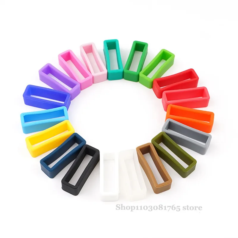 4pcs Colorful Silicone Watch Strap Loop Rubber Ring Watch Accessories 12 14 16 17 18 19 20 22 24 26mm Watchband Keeper