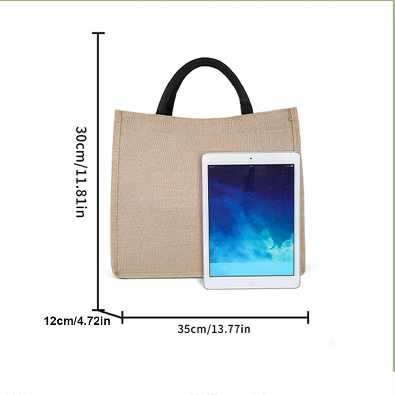 

Cstom Holiday Gift Tote Bags - Personalized Linen Totes with Logo/Text Printing for Corporate Events, Schools & Organizations