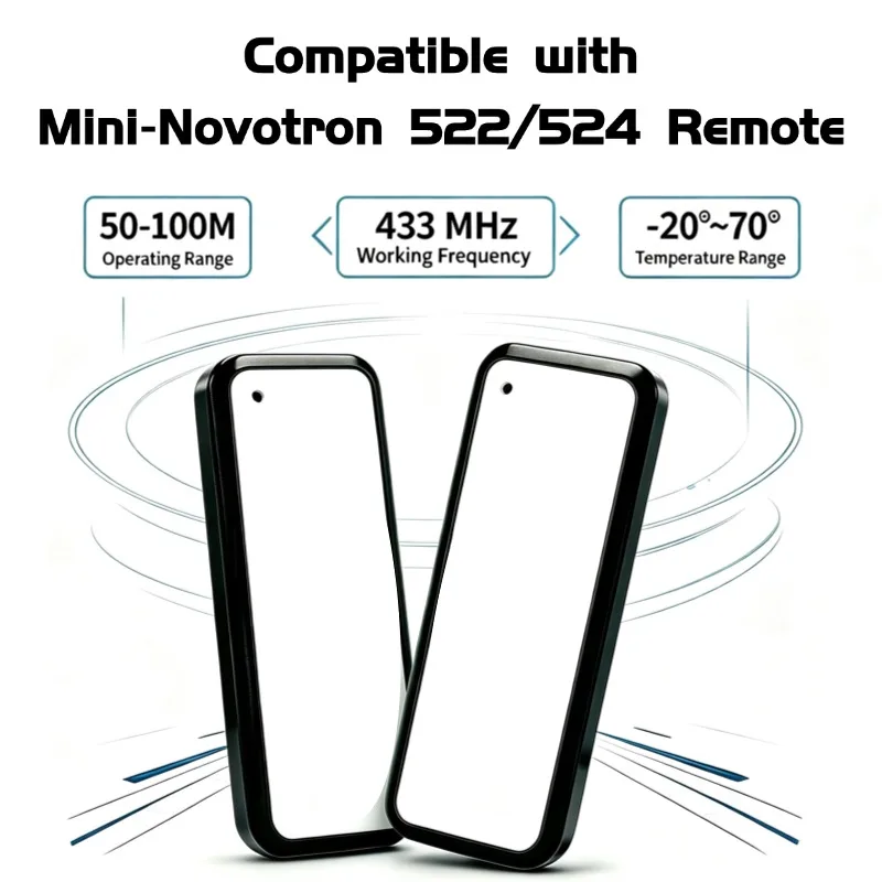Garage Door Remote Control Compatible With NOVOFERM MINI-NOVOTRON 522 524 433.92mhz Rolling Code Gate Remote Control Keychain