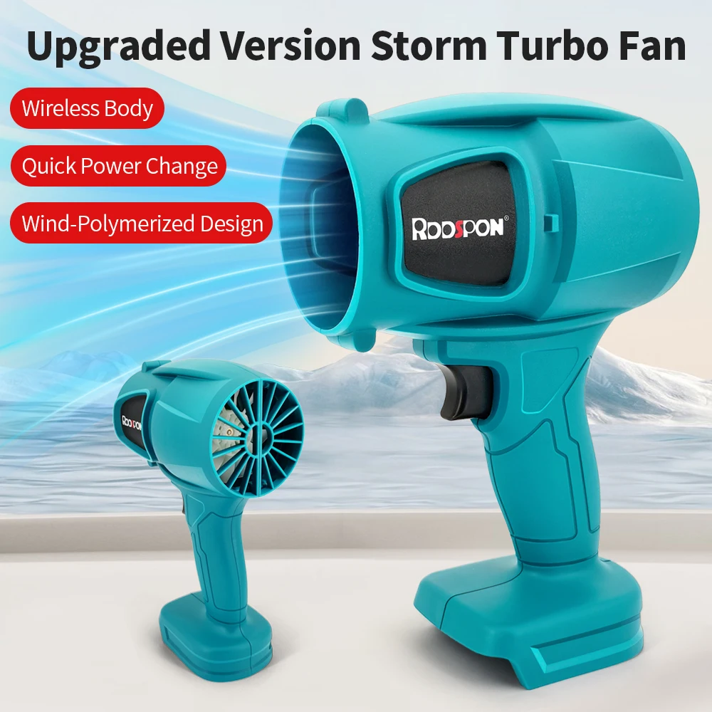 Electric Turbo Jet Blowers 750W Portable Air Blower for Makita 21V Battery 25000RMP Handheld Cordless Violent Turbo Air Gun Drye