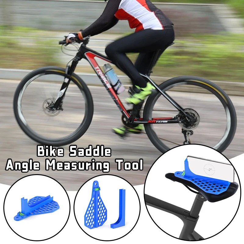 

Professional Bike Saddle Adjustment Tool - Ergonomic Angle Measuring Gauge with Precision Level for Cycling Comfort