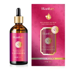 100ml Rose Oil For Face With Red Ginseng Extract Facial Serum Anti Aging Brighten Hydrat Firm & Reveal Radiant Skin