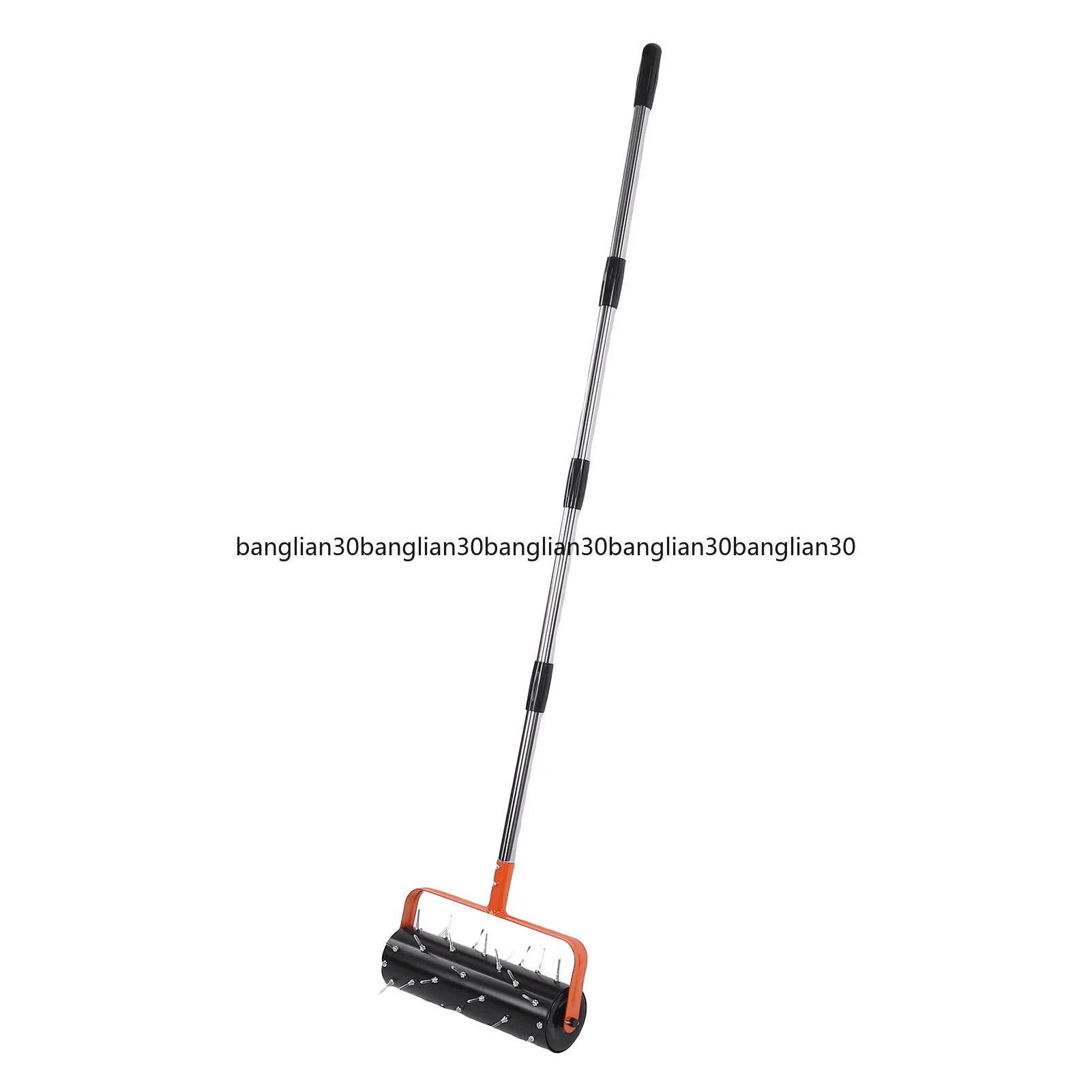 

Rolling Lawn Aerator 42 Spikes Adjustable Handle Length Push Spike Aerator for Garden Yard Patio