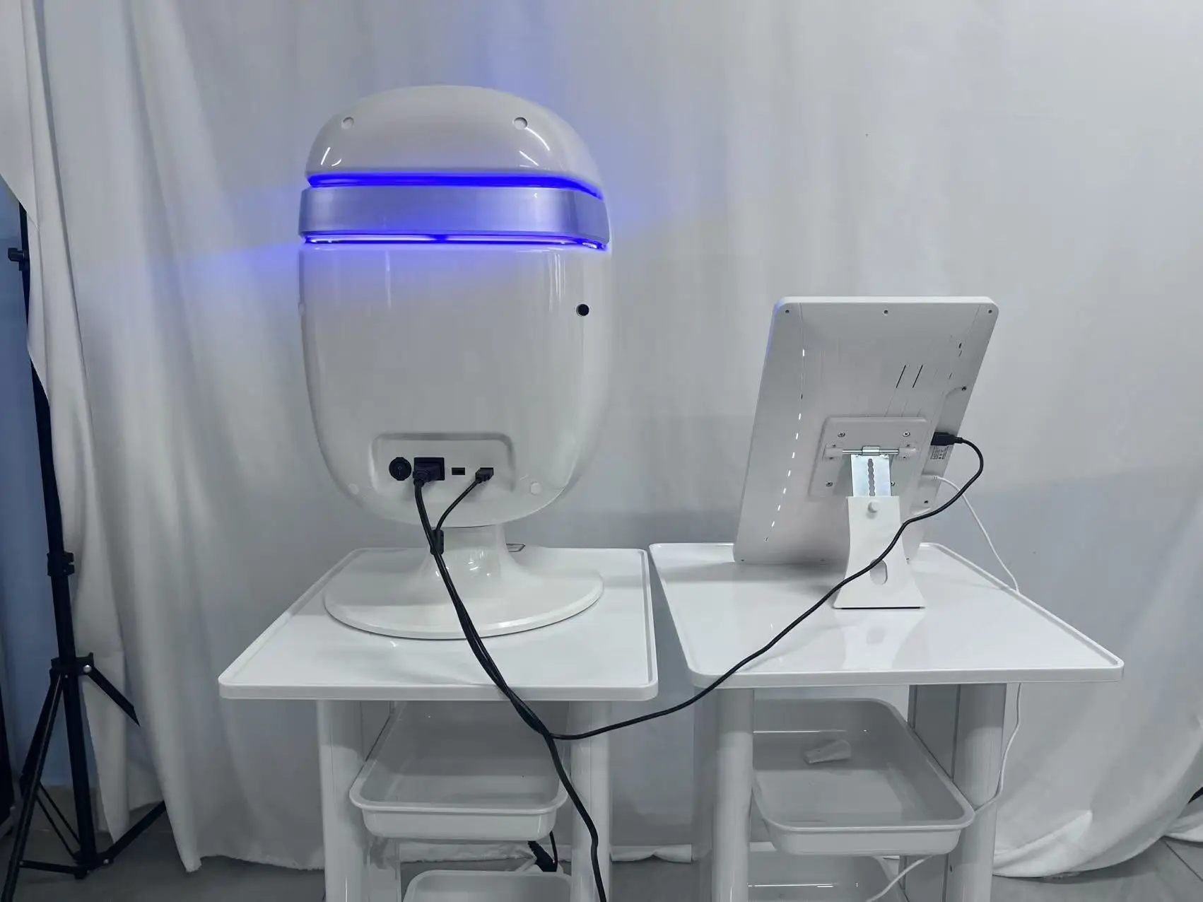 Tecnologia profissional 3d espelho análise facial digital testador grande gerenciamento de dados detector de pele máquina analisadora