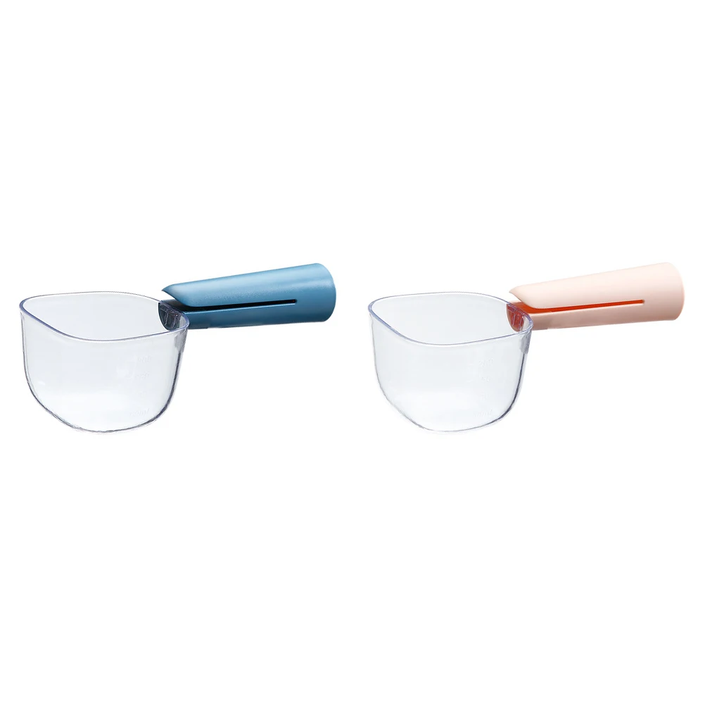 

2pcs Measuring Scoops High Precision Ergonomic Reusable Flour Ladles For Rice Grains Baking Supplies Scale Spoon
