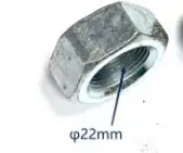 تنطبق على أجزاء الملحقات، مسامير إطارات عجلة الرافعة الشوكية، محور المحور الأمامي، مسمار هيلي @ النوع 10t Mnm-1350