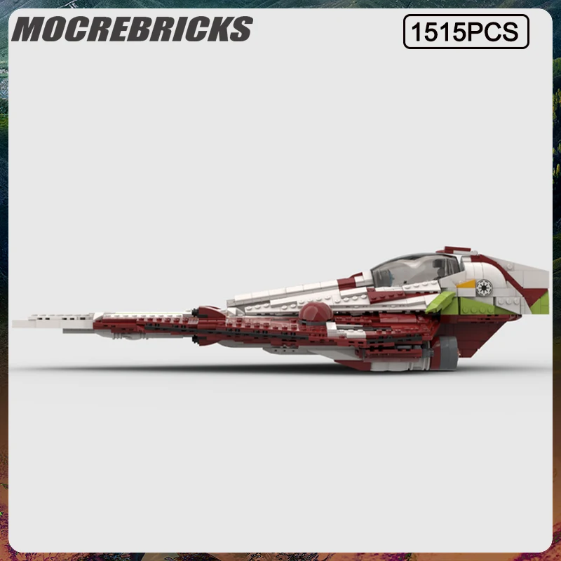 Space Wars SeriesUCS Obi-Wan’s Starfighter Space Battleship MOC Assemble Building Block Model Children's Toys Gifts