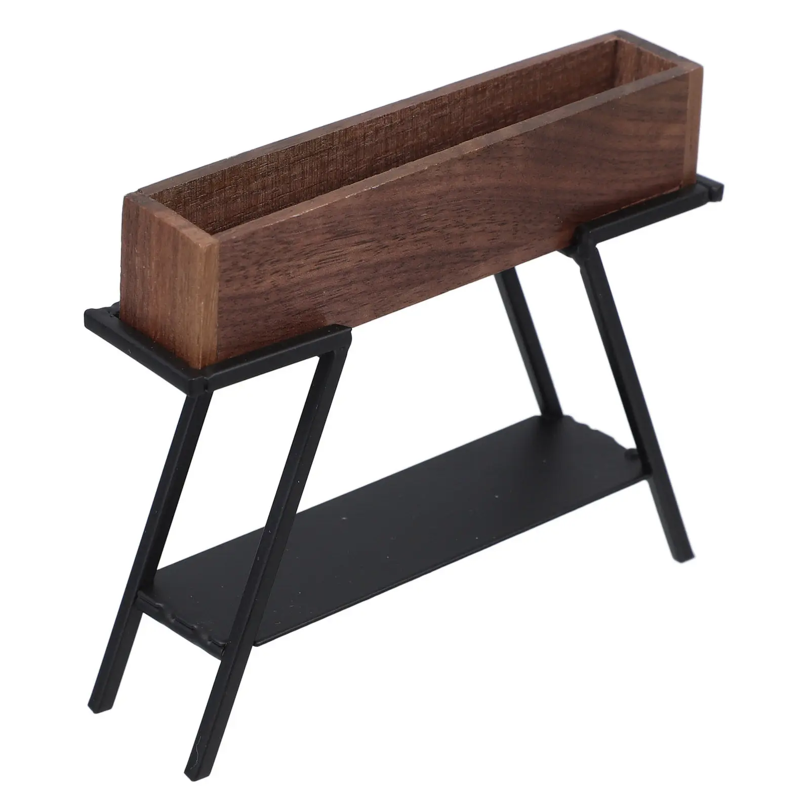 

Миниатюрная металлическая полка в масштабе 1:12 для кукольного домика, железная подставка для цветочных горшков, мини-мебель для интерьера, декор для дома