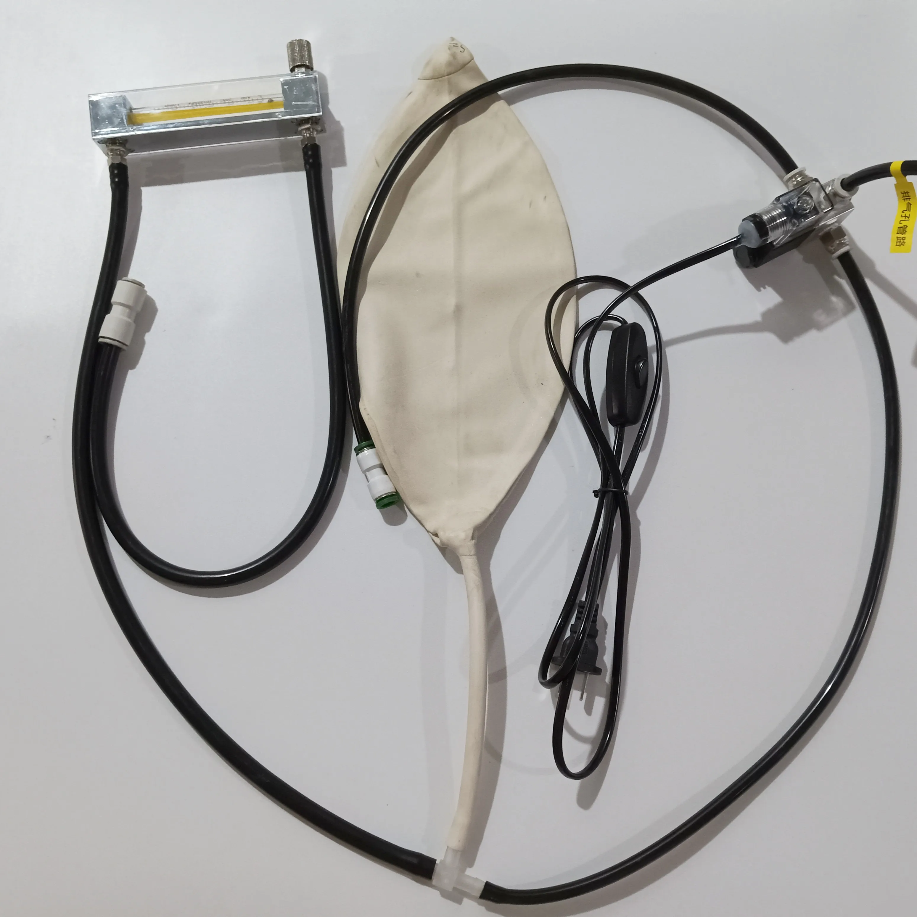 Exhaust gas analyzer five-point calibration testing station conversion rate test special airbag airbag