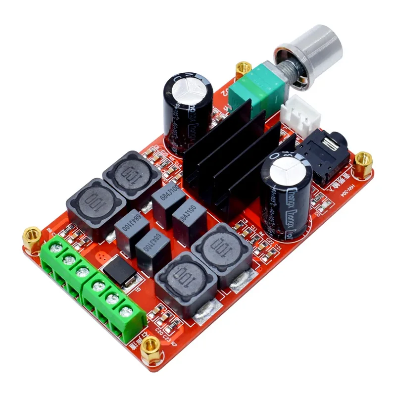 2*50W TPA3116D2 High-power Digital Amplifier Board TPA3116 Two-channel Amplifier Board 12-24V XH-M189