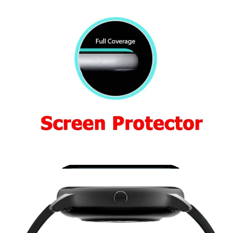 For Garmin GarminMove Vivomove Trend Clear Full Cover 3D Curved Plating Soft PMMA PET Film Screen Protector -Not Tempered Glass