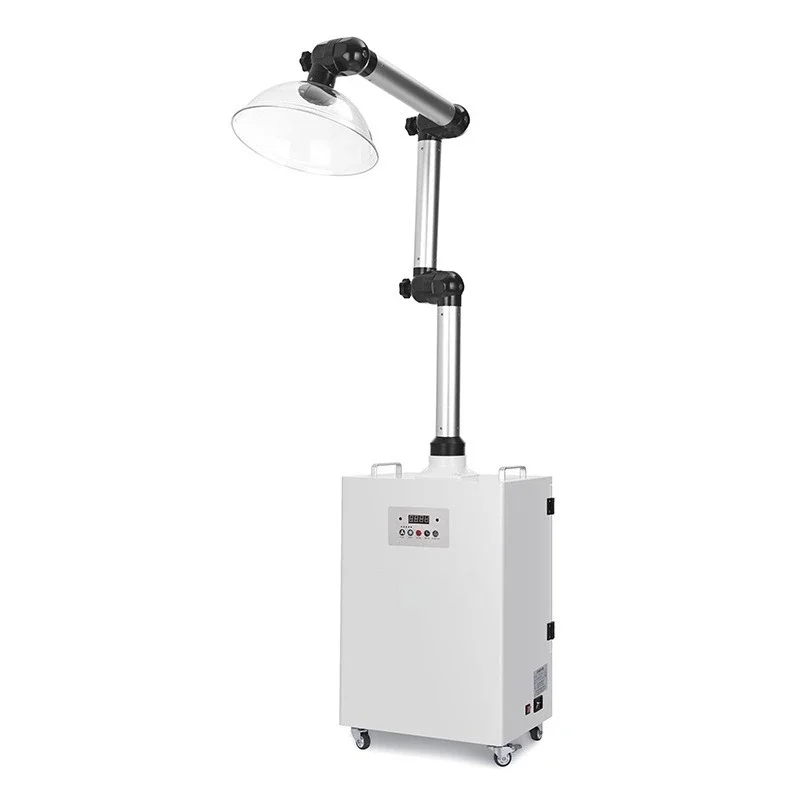 High-power household smoke purifier, remove heavy odor and odor, mobile metal support arm moxa smoke purification