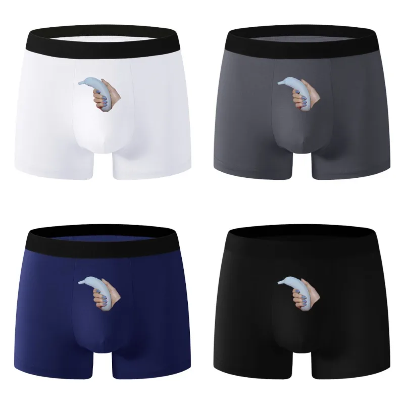2/4개입 신상 밀착형 남성용 복서 팬츠는 2025년 여름 필수템입니다. 편안하고 고품질의 블랙 속옷입니다.