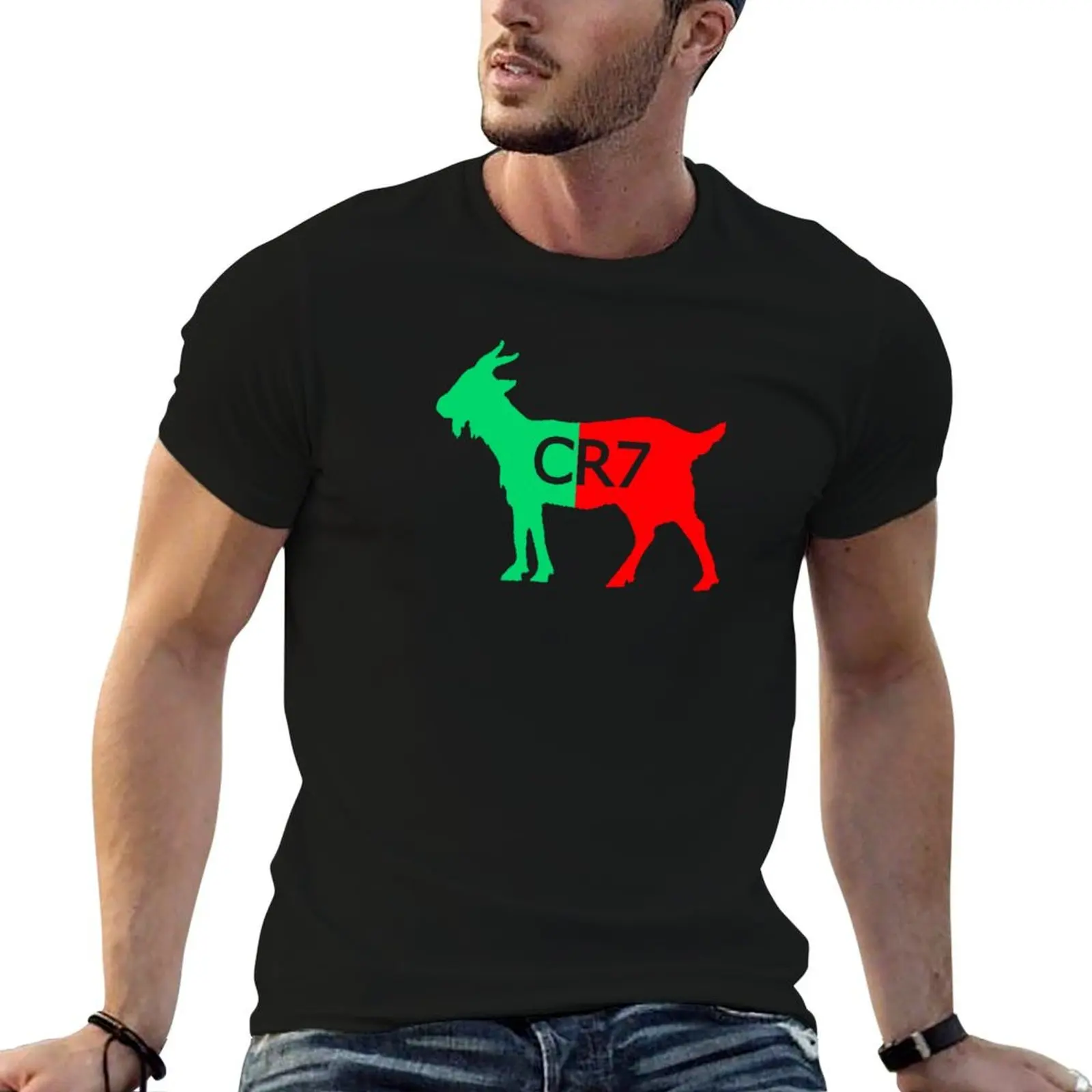 

CR7 GOAT Tuga T-Shirt t shirts for man slim fit man tshirt man graphic t shirt T-Shirt