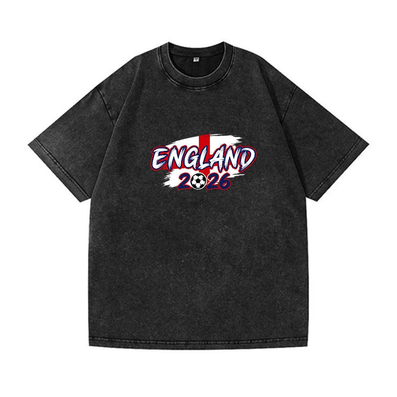 England England 2026 Flag Football Print T Shirt Men's Casual Soccer Graphic Short Sleeve UK National Team Sport Tops Summer Fan Shirt - Aliexpress Deal