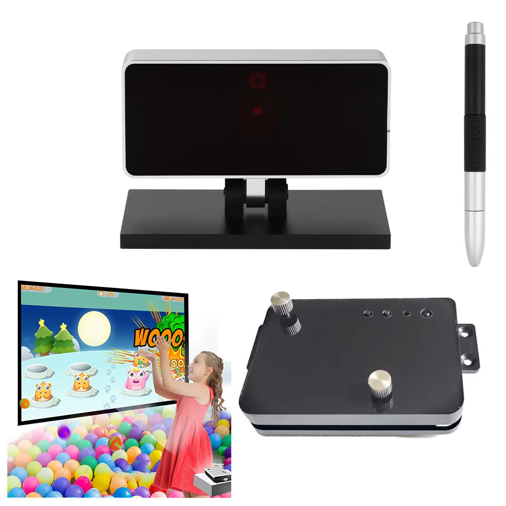 Interactive Wall and Floor Games Finger Touch Screen Smart WhiteBoard FT6 3D Holographic Projector for Teaching Meeting Kids