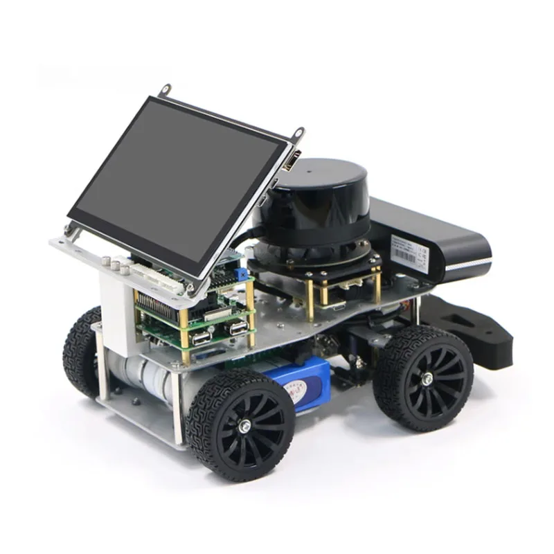 Ackerman ROS robot Differential driverless car McNamm Wheel Open source SLAM builds map navigation with Jetson Nano B01