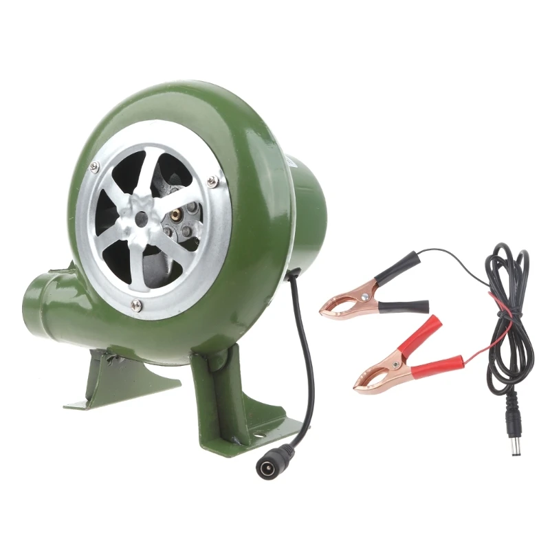 12V Air Blower Grill BBQ Fan Portable Barbeque Air Blower for Outdoor Barbecue Bellow Camping Hiking 40/60/80W