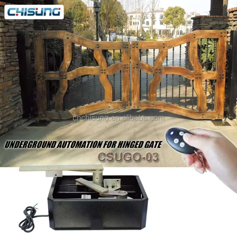 Heavy Duty Automatic Motor Operators AC 200KG Capacity Underground Swing Gate Opener for Automatic Gates