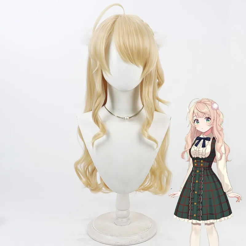 NIJISANJI Virtual YouTube Shigure Ui Cos Cosplay Wig Halloween Carnival Party Prop Synthetic Hair Heat Resistant Fiber + Wig Cap