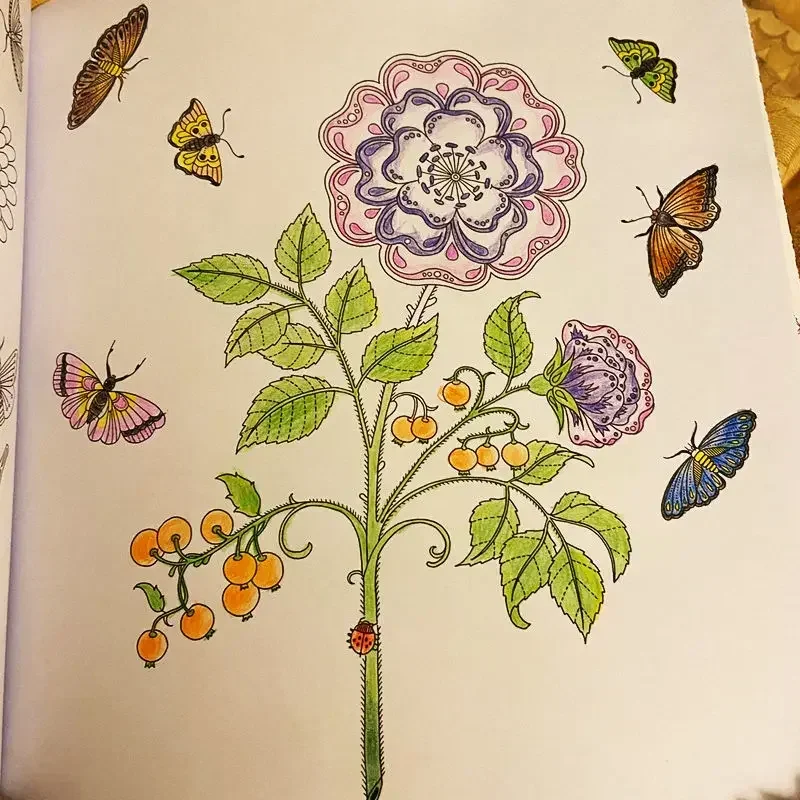 Bücher 120p koreanische Mandalas Blume Malbuch für Kinder Erwachsene entlasten Stress Graffiti Malerei Zeichnung Kunst Buch Briefpapier