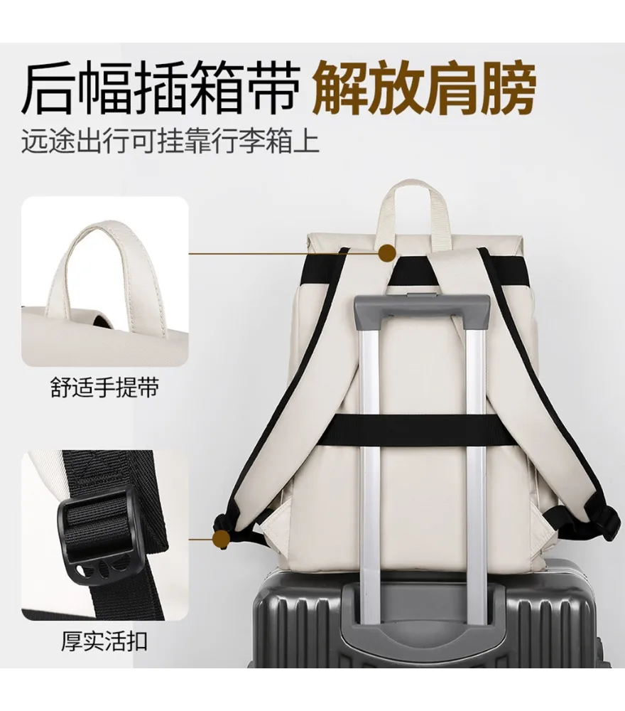 Backpack Laptop Work Bag Casual College Student School Bag Backpack Men's Business Commuter