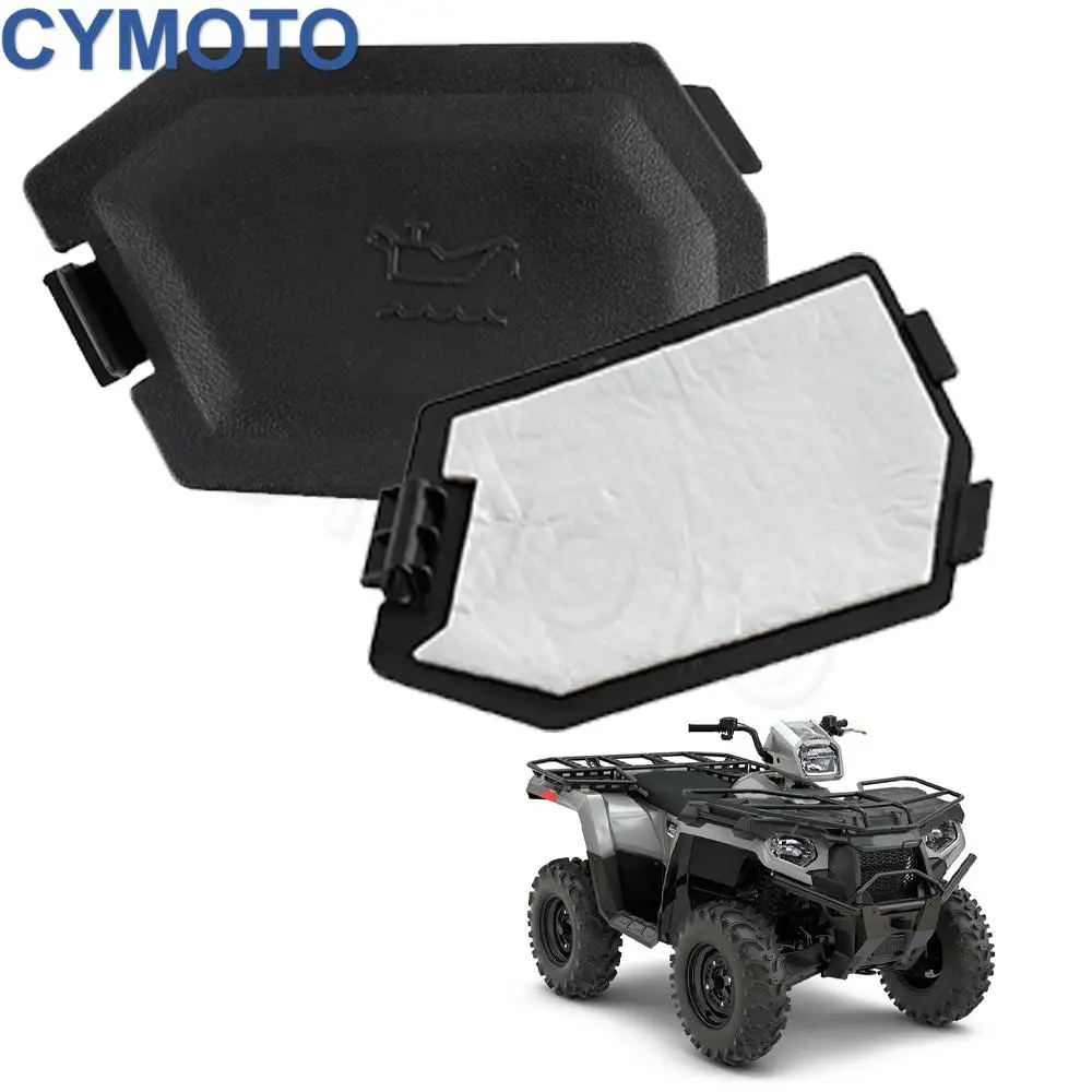 

New Motorcycle Oil Dipstick Access Cover For Polaris ATV Sportsman 450 570 2018-2025 Oil Access Door Panel Accessories