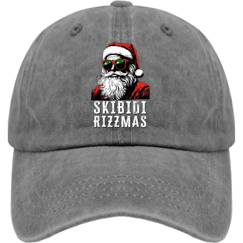 

Skibidi rizzmas hat for men baseball caps fashion washed running hat light weight