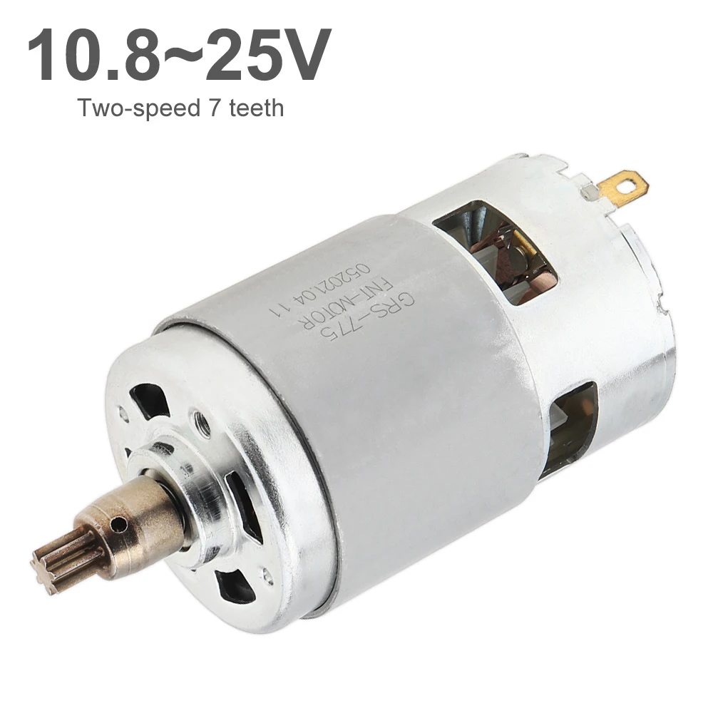 775 DC Motor 12V/24V High-speed Large Torque Motor for Small Drill Micro Machine / DIY Model Car with Ball Bearing