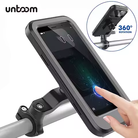 Waterproof Bicycle Phone Holder Motorcycle Bike Handlebar Cellphone Mount Cycling Phone Stand for MTB Scooter Motorbike