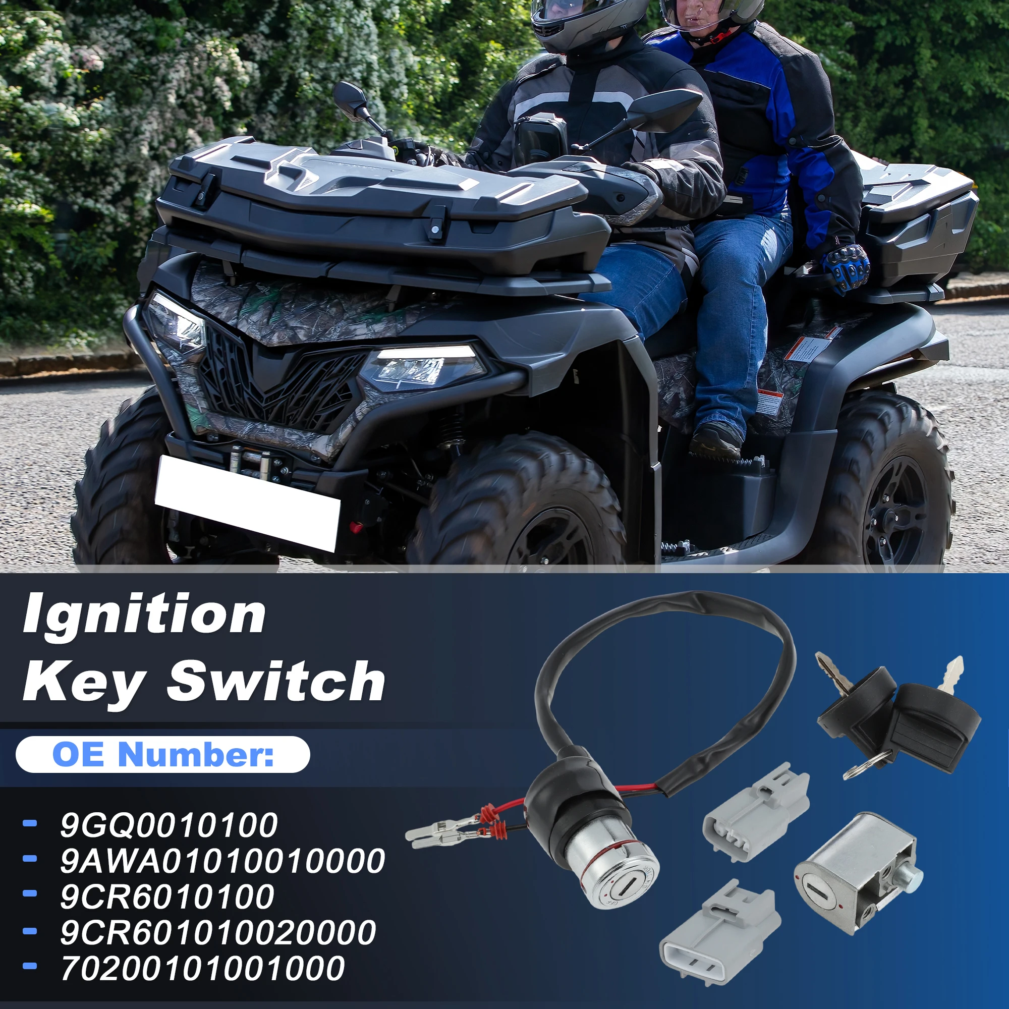 

Замок зажигания Motoforti для квадроциклов CFMOTO CFORCE 400 500 800, замена 9GQ0010100