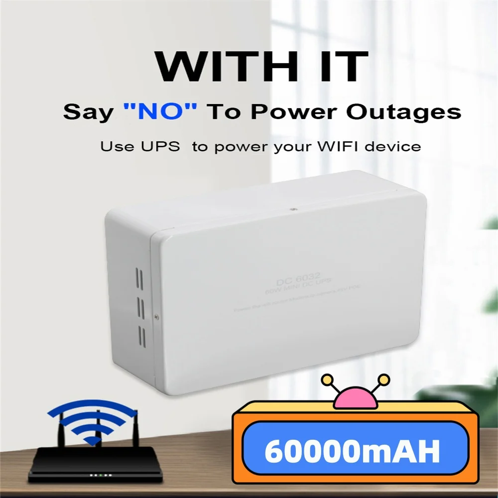 DC UPS uninterruptible power supply Router/Modem/switch/access contro camera and other equipment dedicated