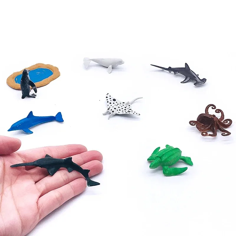 56-Piece Underwater World Model Set - Mini Marine Animals, Coral, Octopus, Nautilus, Crab, Lobster, Starfish, Ocean Model 2026 view 5