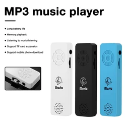 Mini MP3 Player USB Music Players Student Sports Running Walkman Ultra Thin Fashion Music Player Support Loudspeaker TF Card