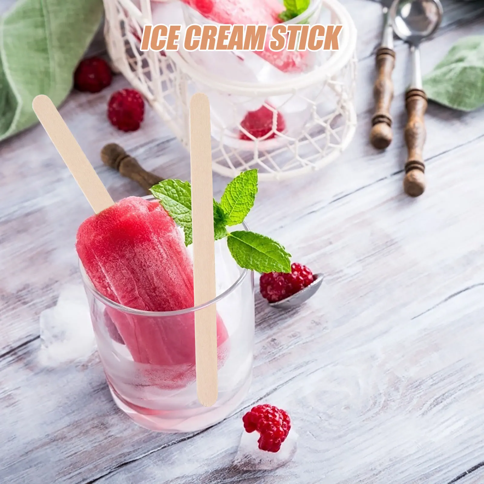 

250Pcs Wood Craft Sticks Birch Colorful Popsicle Sticks for DIY Waxing Wax Applicator Waxing Supplies Craft Stick