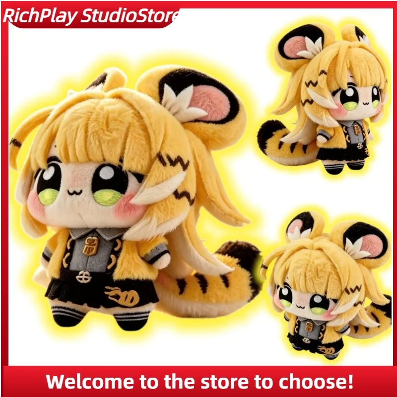 新しい15cmコットン人形-かわいいトラ-マウンテンオレンジ-フォーチュン-キュートなゲーム-カートゥーンぬいぐるみ-アニメ周辺マスコット人形-コレクションギフト