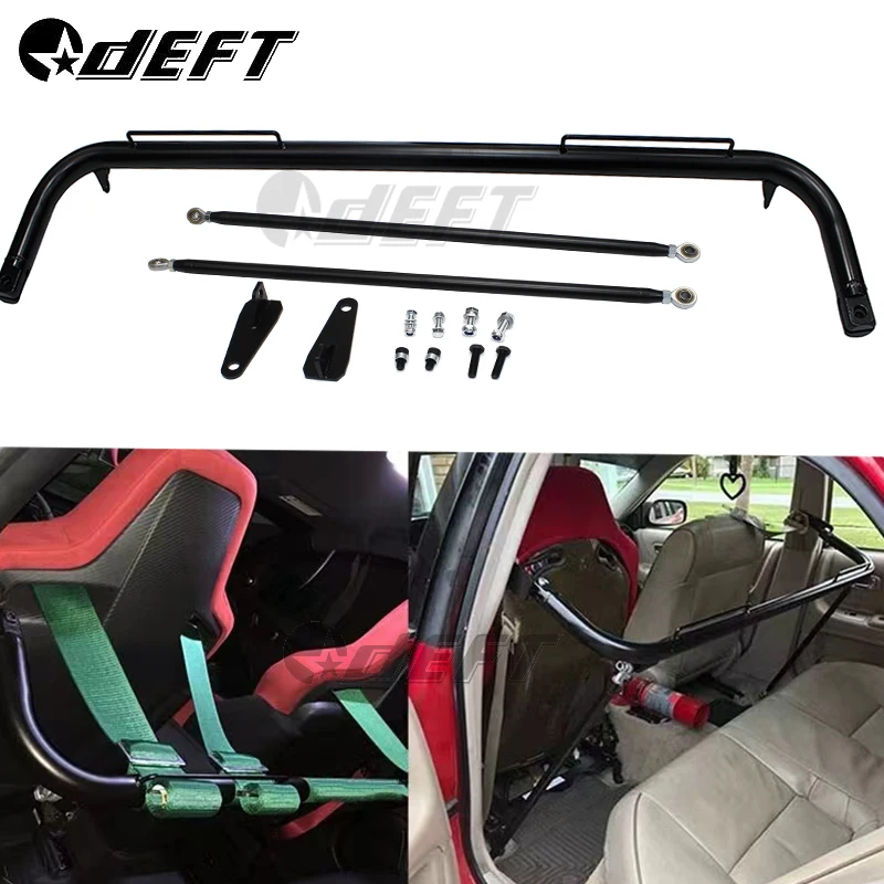 

DEFT 49" iron Racing Safety Seat Belt Chassis Roll Harness Bar Rod （for All 4-Point , 5-Point and 6-Point seat belts）