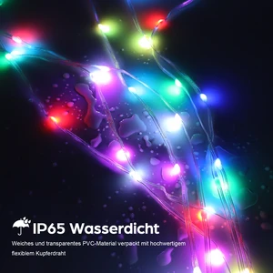 USB LED عيد الميلاد الخفيفة, إكليل الجنية, بلوتوث, تطبيق, جهاز التحكم عن بعد, زينة عيد الميلاد, إضاءة, 5 فولت, 25 م, 20 م, 10 م أفضل 6 مصابيح LED ذكية لشجرة عيد الميلاد - رقم 4