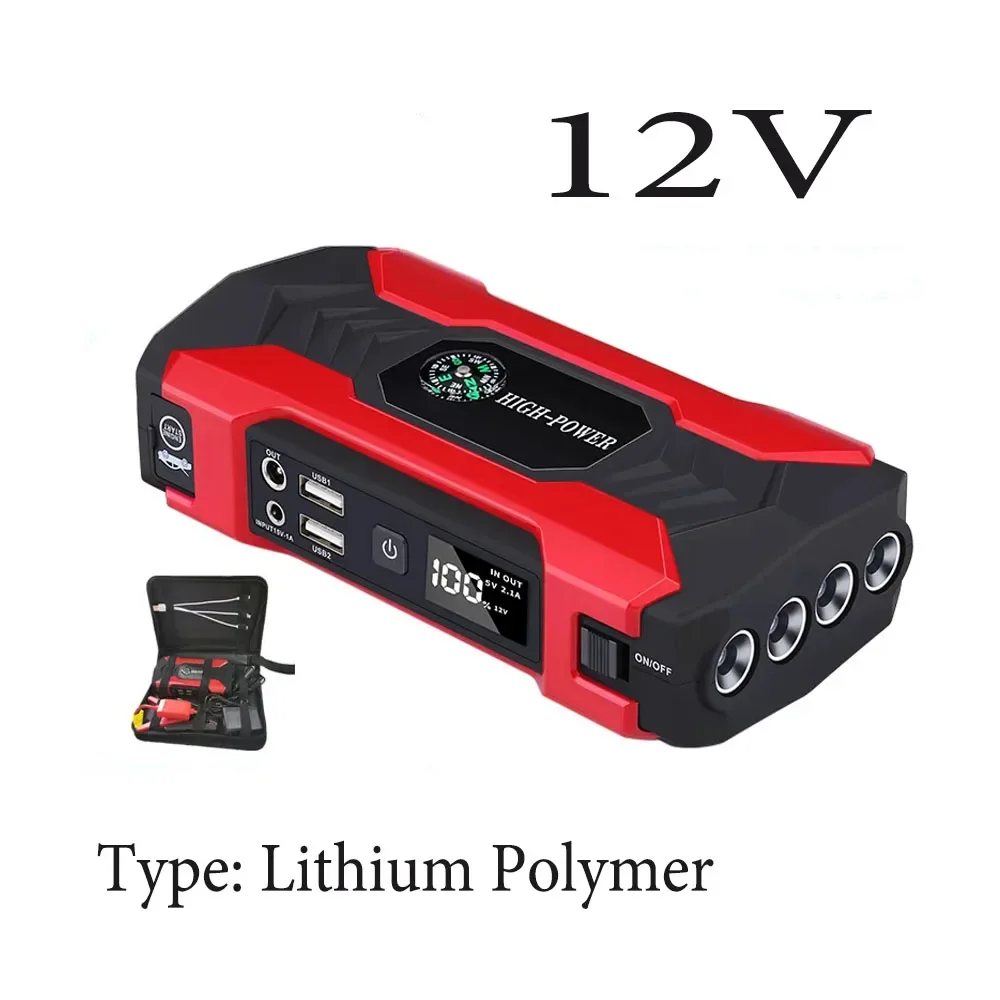 12V Car Jump Starter Power Bank 600A 20000mAh Starting Device Auto Emergency Battery Booster Jump Starter Car Battery Starter