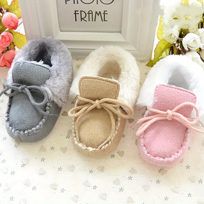 Klassische Baby warme Schneeschuhe Neugeborene weiche Sohle leichte Wanderschuhe für Alter 0-1