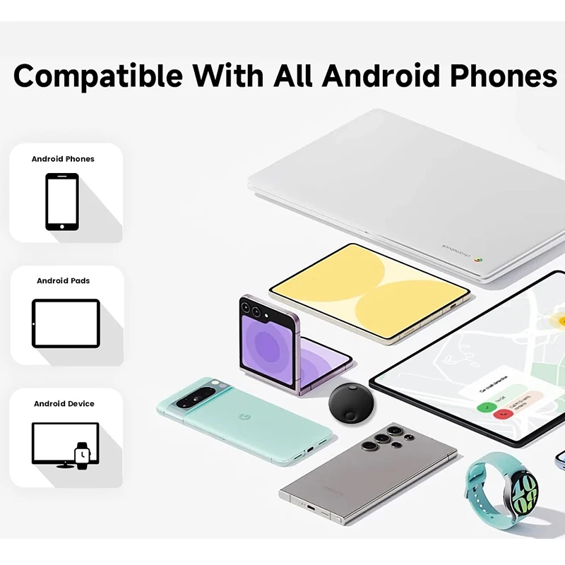 미니 로케이터 스마트 태그 트래커 안드로이드 구글 파인드 마이 로케이터 에어 태그 차량 추적 장치 트래커 자전거 전자 보안