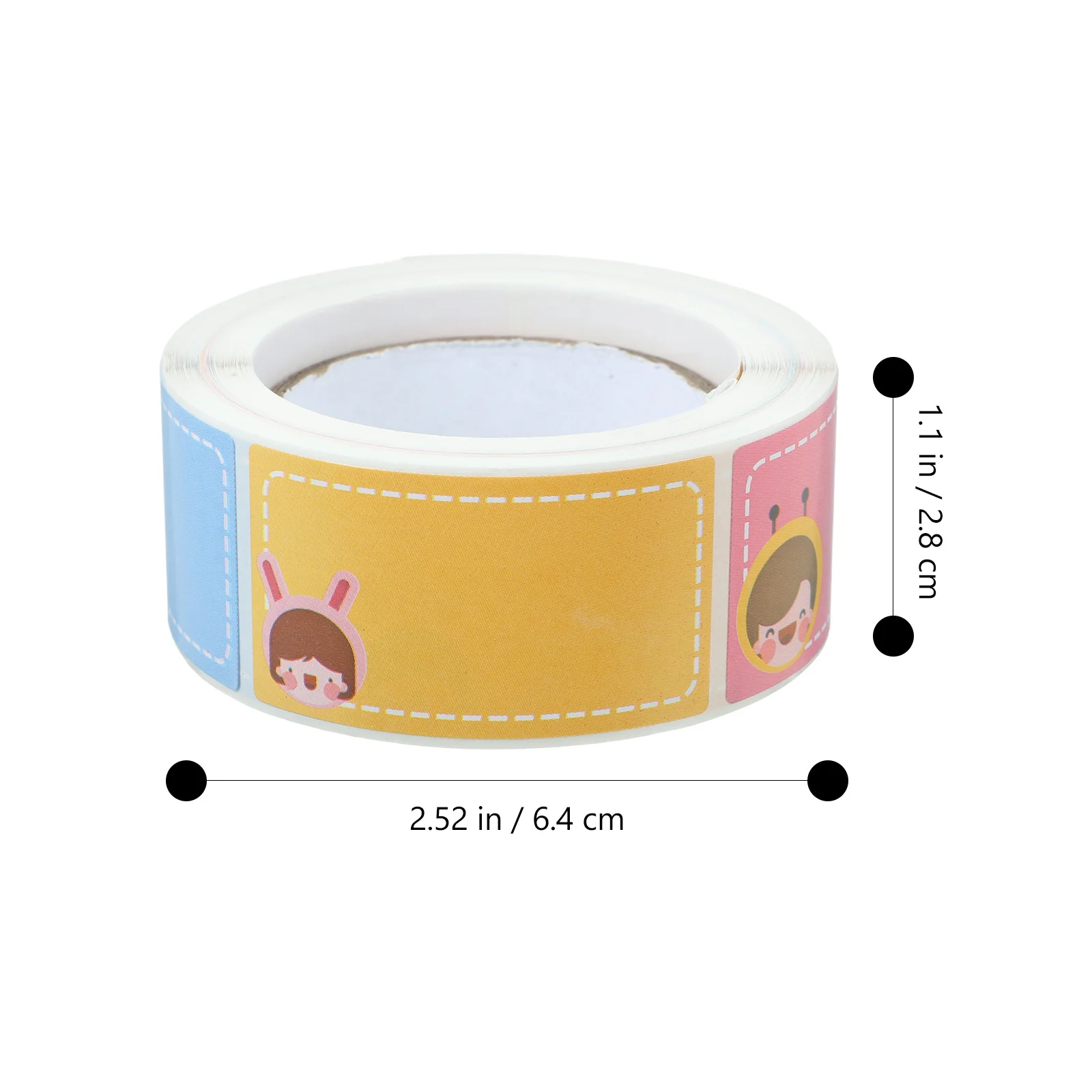 علامات أسماء فارغة ملصقات لاصقة لطلاب الفصول الدراسية للملابس 1 لفة عملية سهلة التقشير بدون غراء ملصقات ملصقات صغيرة يسار #6